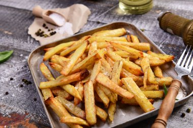 lezzetli ev yapımı patates kızartması