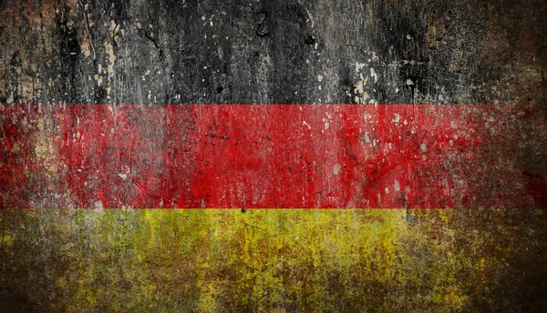 Alte Schäbige Grunge Deutschland Fahne — Stockfoto