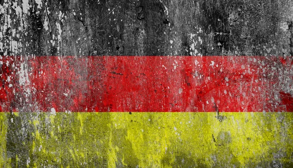 Alte Schäbige Grunge Deutschland Fahne — Stockfoto