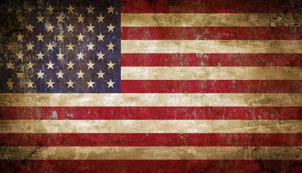 Régi Viharvert Grunge Usa Zászló — Stock Fotó