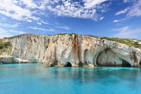 Blue Caves Zakynthos Island Greece Stock Image