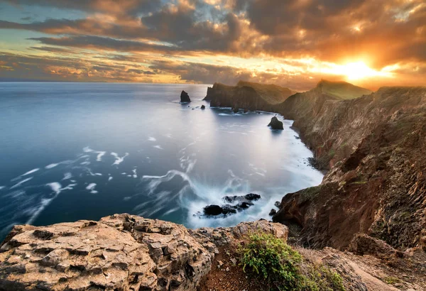 Красивый Пейзаж Острова Мадейра Ponta Sao Lourenco — стоковое фото