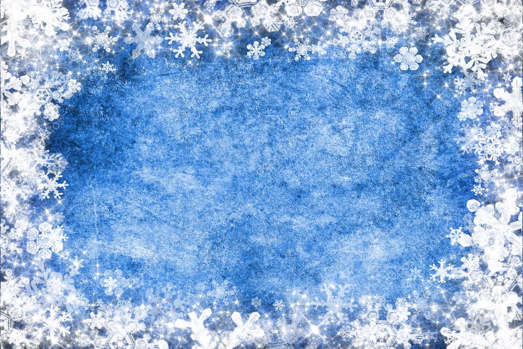 Colorful christmas background with snowflakes