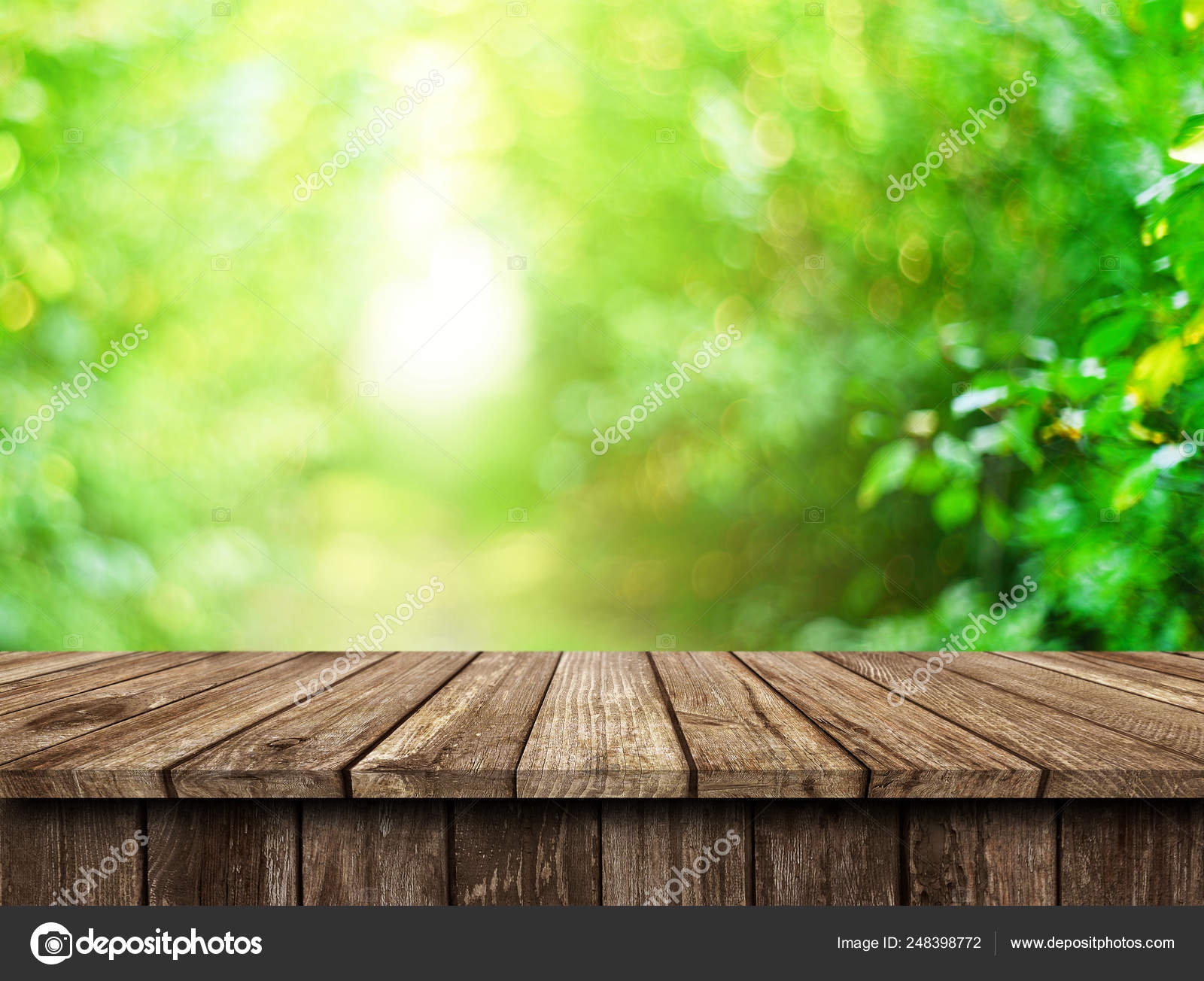 Empty Wooden Table Background Stock Photo by ©kwasny222 248398772