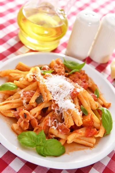 Pâtes Italiennes Sauce Tomate — Photo