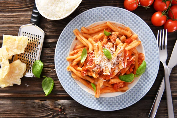 Pâtes Italiennes Sauce Tomate — Photo