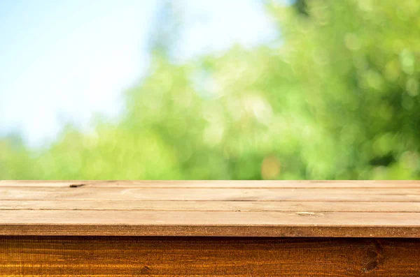 Empty wooden table background