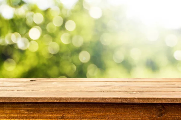 Empty wooden table background