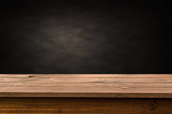 Empty wooden table background