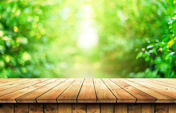 Empty wooden table background