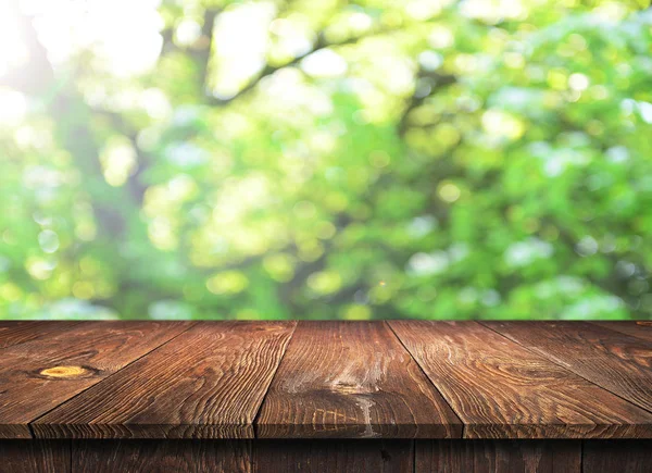 Пустой Деревянный Стол — стоковое фото