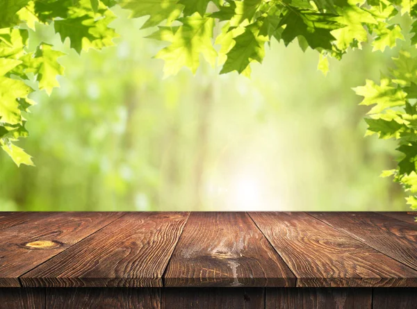 Fondo Mesa Madera Vacío — Foto de Stock