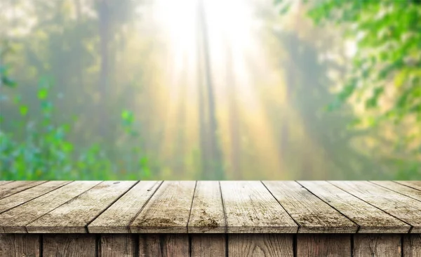 Fondo Mesa Madera Vacío — Foto de Stock