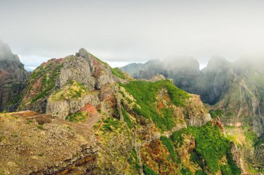 Madeira Adası 'nın manzarası - pico do arieiro