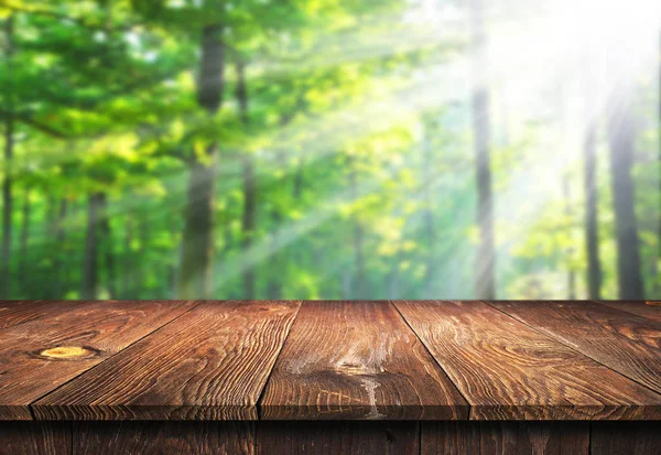 Empty wooden table background