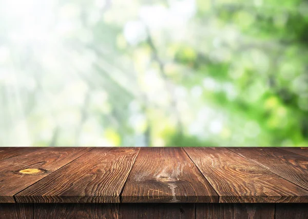 Empty wooden table background