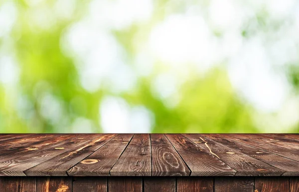 Fundo de mesa de madeira vazio — Fotografia de Stock