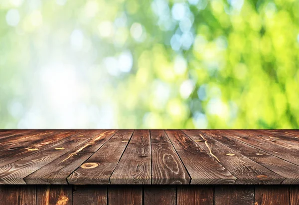 Empty wooden table background — Stock Photo, Image