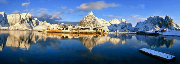 Norveç'te güzel sabah - lofotens - Sakrisoy panorama