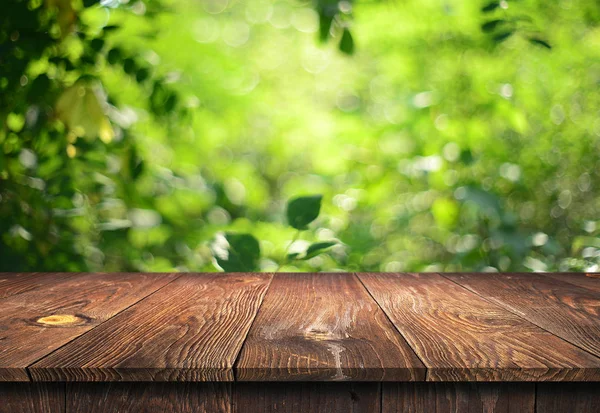 Empty wooden table background — Stock Photo, Image