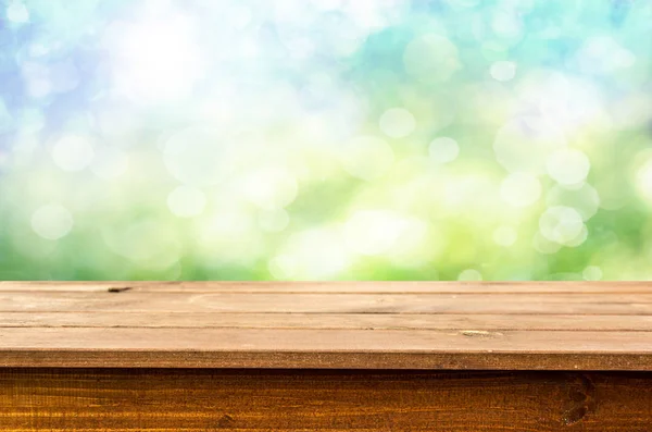 Fond de table en bois vide — Photo