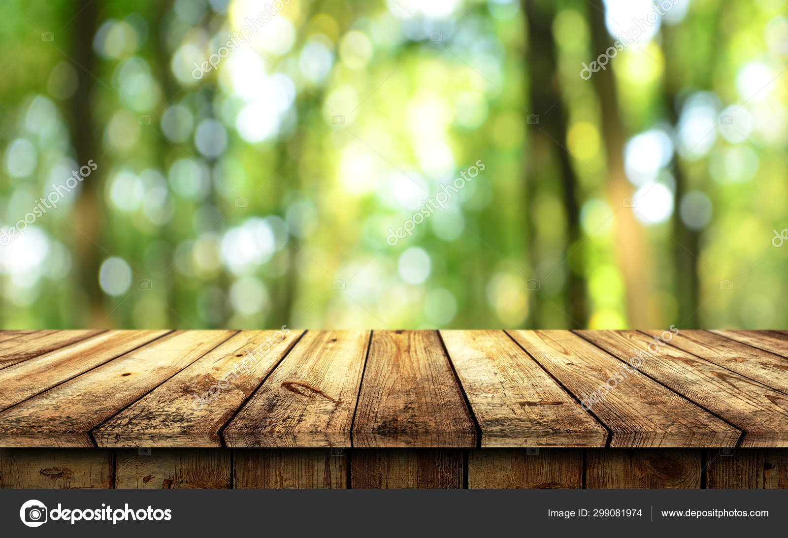 Empty wooden table background Stock Photo by ©kwasny222 299081974