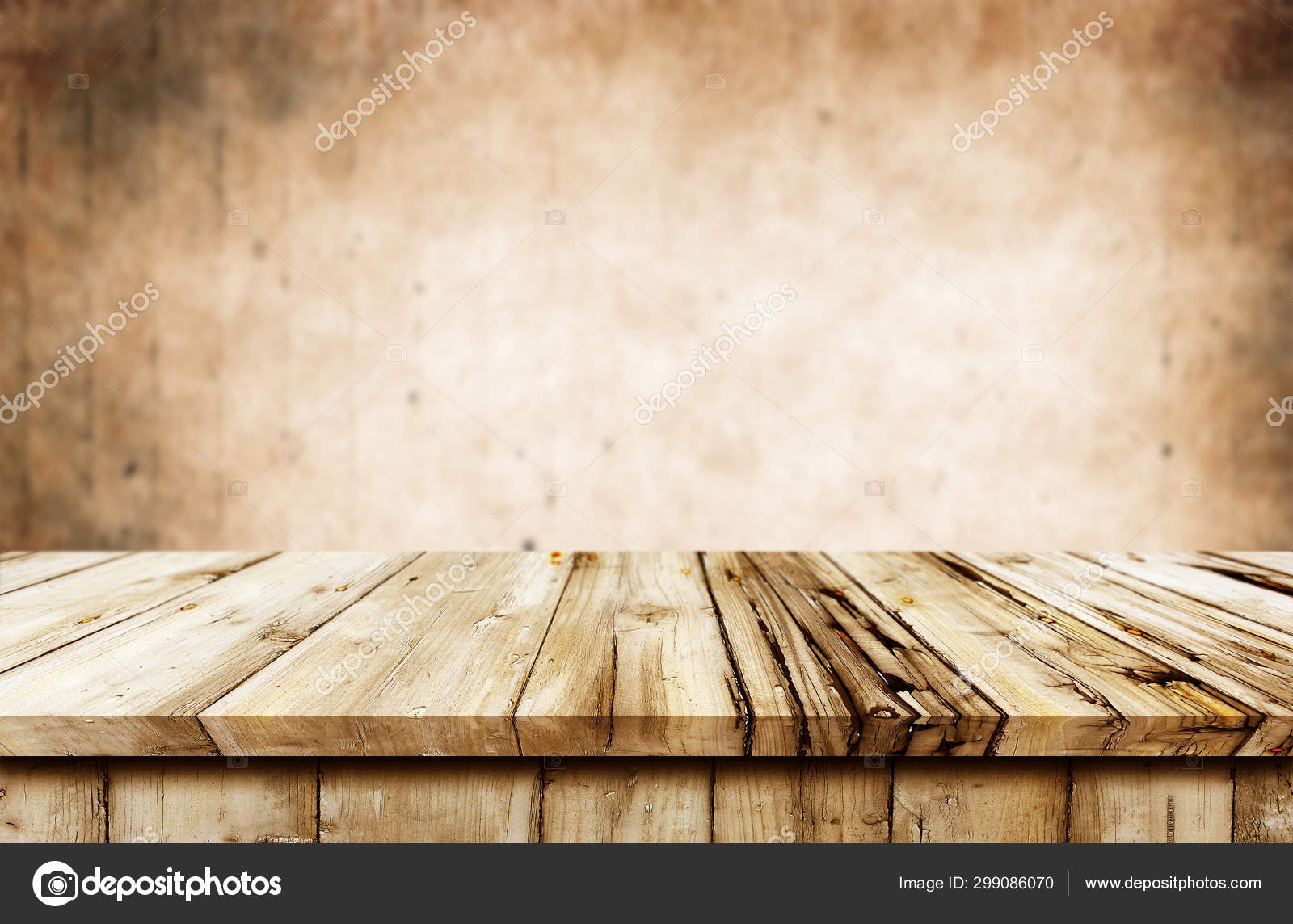 Empty wooden table background Stock Photo by ©kwasny222 299086070