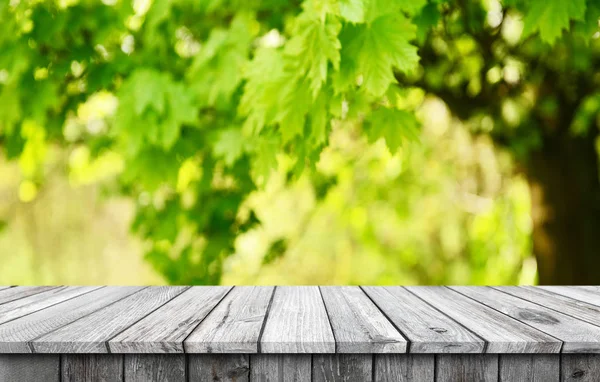 Lege houten tafel achtergrond — Stockfoto