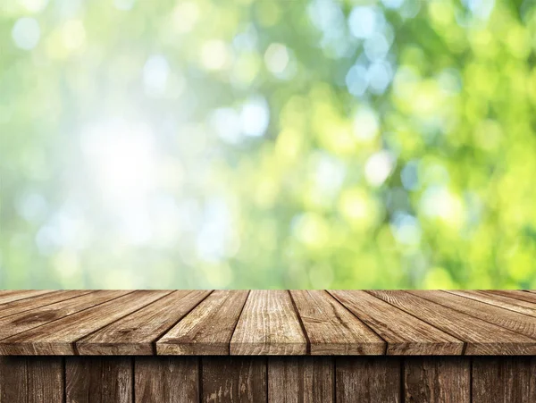 Empty wooden table background — Stock Photo, Image