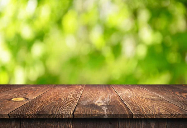 Κενό ξύλινο τραπέζι φόντο — Φωτογραφία Αρχείου