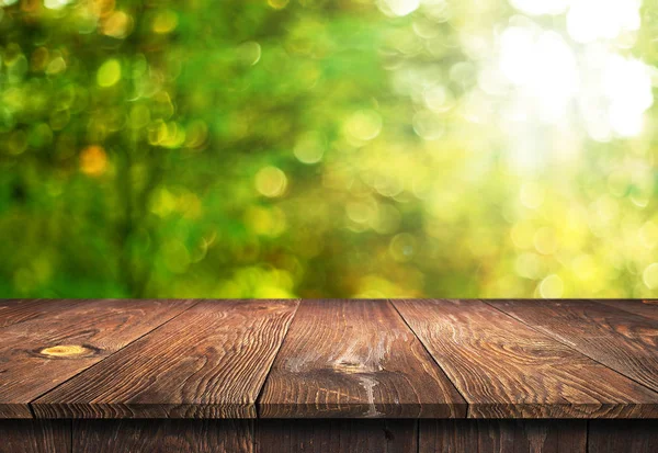 Empty wooden table background