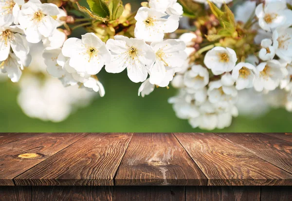 Empty wooden table background — Stock Photo, Image