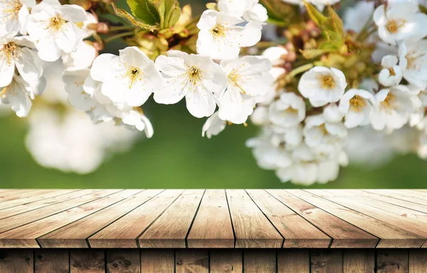 Empty wooden table background — Stock Photo, Image