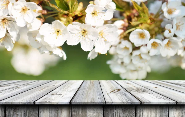 Empty wooden table background — Stock Photo, Image