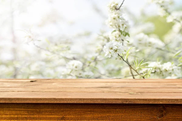 Fondo de mesa de madera vacío — Foto de Stock