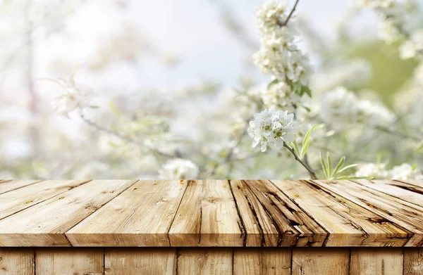 Fondo de mesa de madera vacío — Foto de Stock