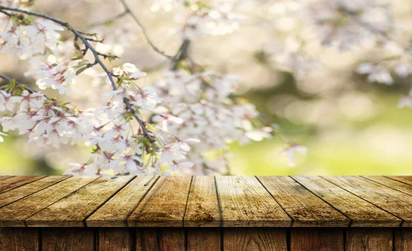 Empty wooden table background — Stock Photo, Image