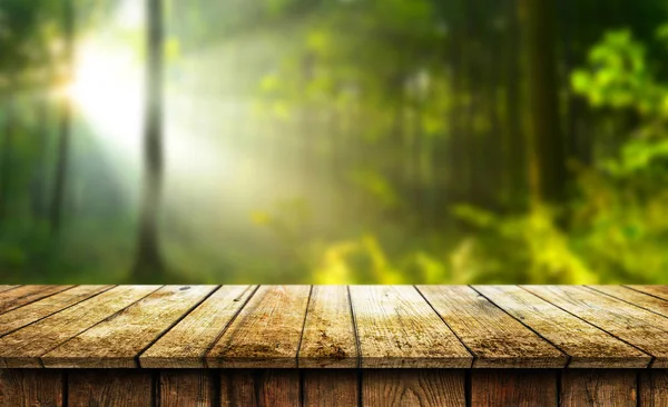 Empty wooden table background