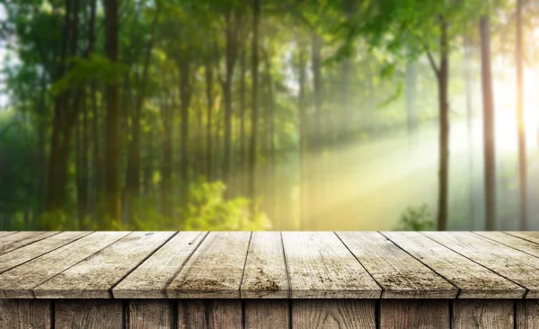 Lege houten tafel achtergrond — Stockfoto