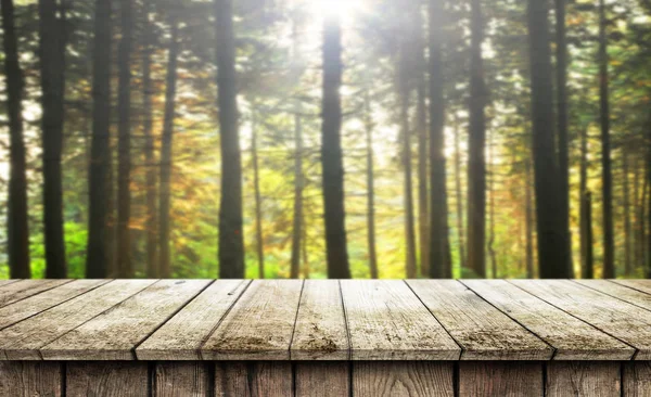 Fond de table en bois vide — Photo