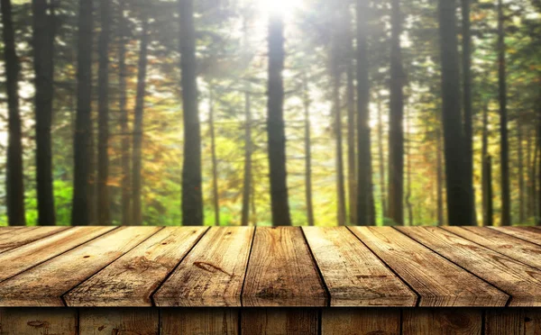 Fond de table en bois vide — Photo