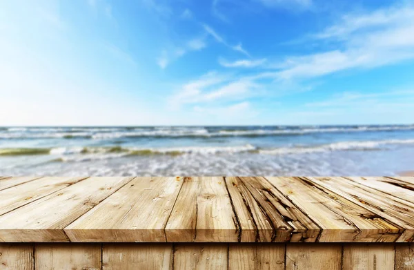 Empty wooden table background — Stock Photo, Image