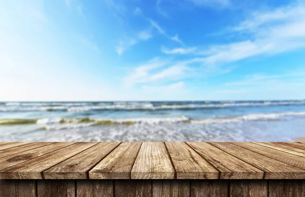 Empty wooden table background — Stock Photo, Image