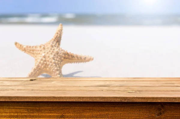 Fondo de mesa de madera vacío — Foto de Stock