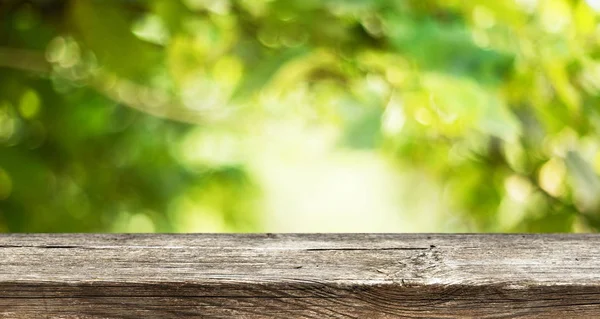 Empty wooden table background — Stock Photo, Image