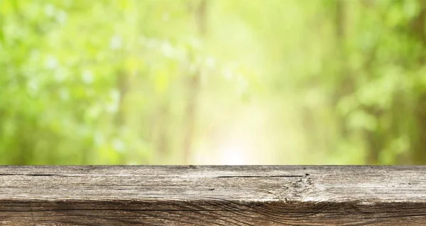 Lege houten tafel achtergrond — Stockfoto