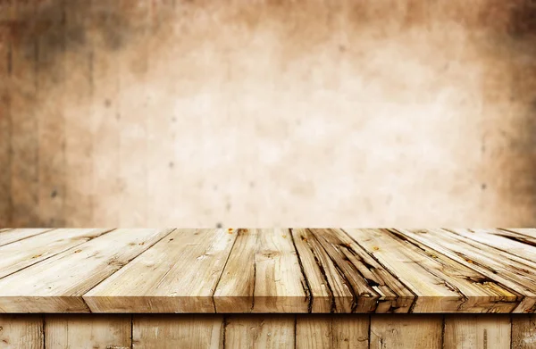 Puste drewniane tło stołu — Zdjęcie stockowe