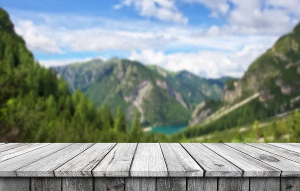 Empty wooden table background — Stock Photo, Image