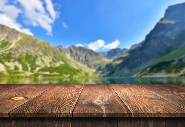 Empty wooden table background — Stock Photo, Image