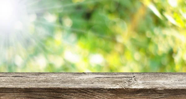 Leerer hölzerner Tisch Hintergrund — Stockfoto